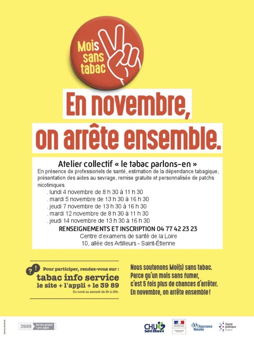 Affiche - En novembre, on arrête ensemble